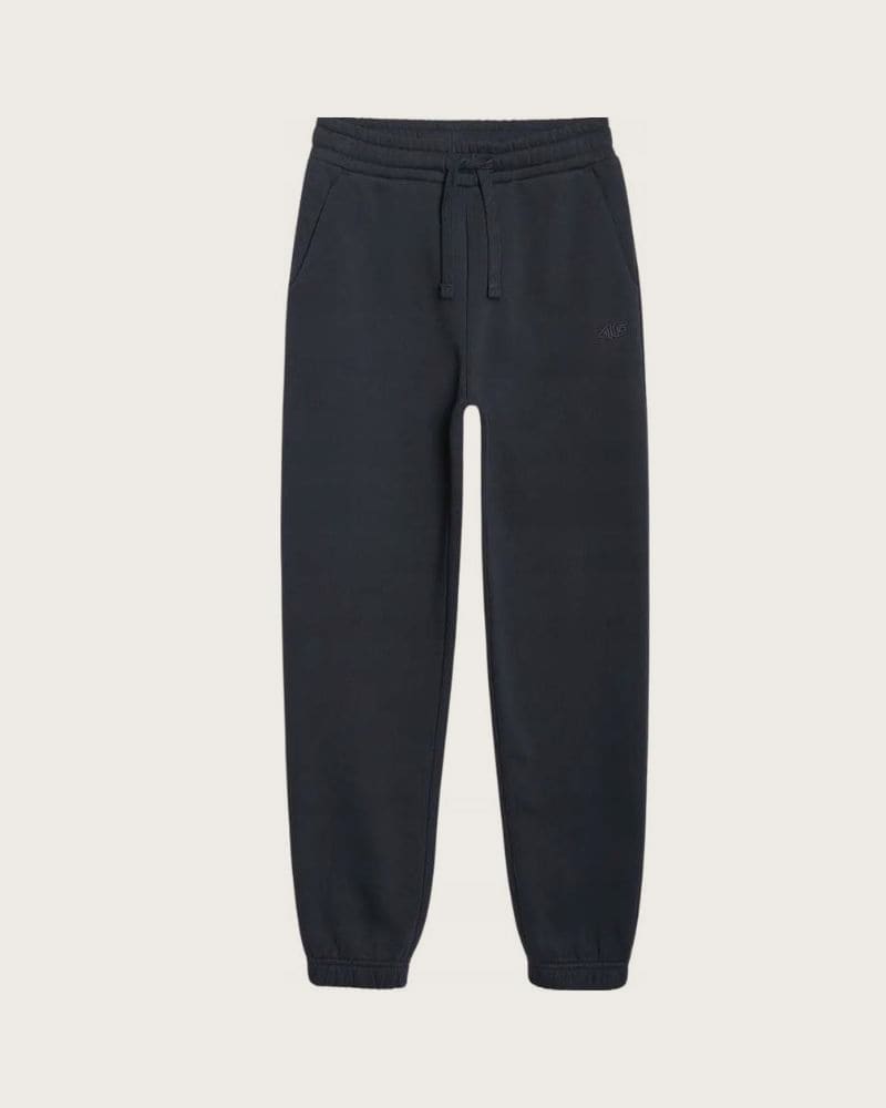 Chlapčenské zateplené tepláky 4F JUNIOR TROUSERS CAS M1510-4FJWMM00TTROM1510-31S-NAVY – fotka 3