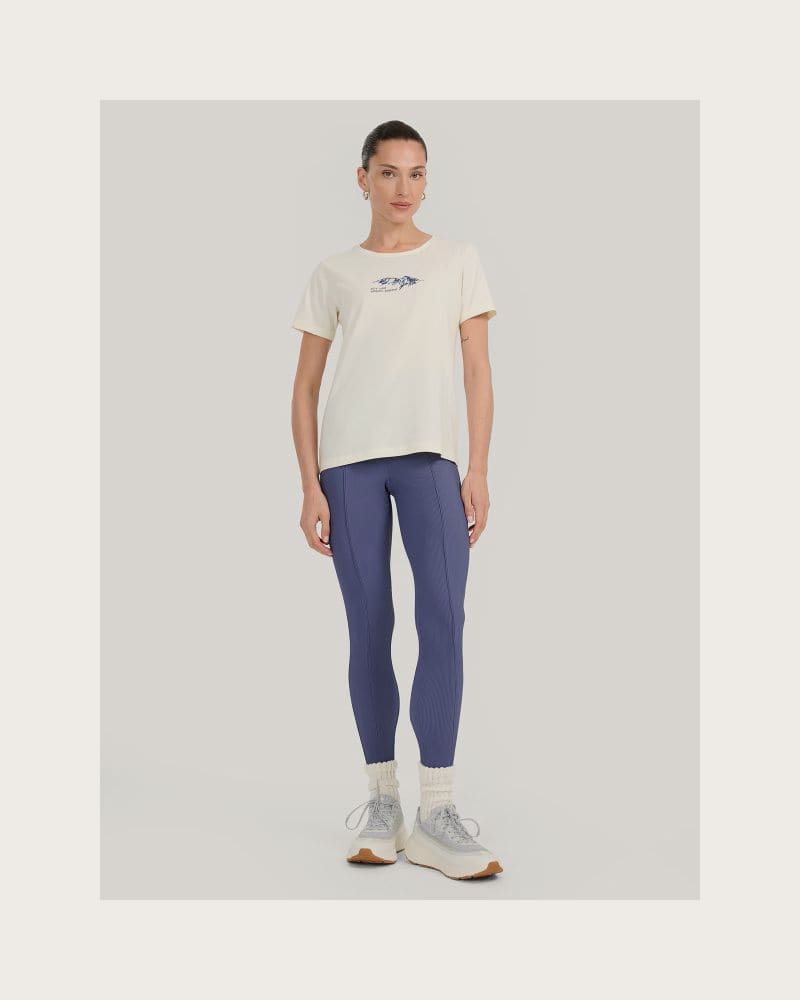 Dámske legíny 4F TIGHTS CAS F237-WAW25TTIGF237-32S-DENIM – fotka 4