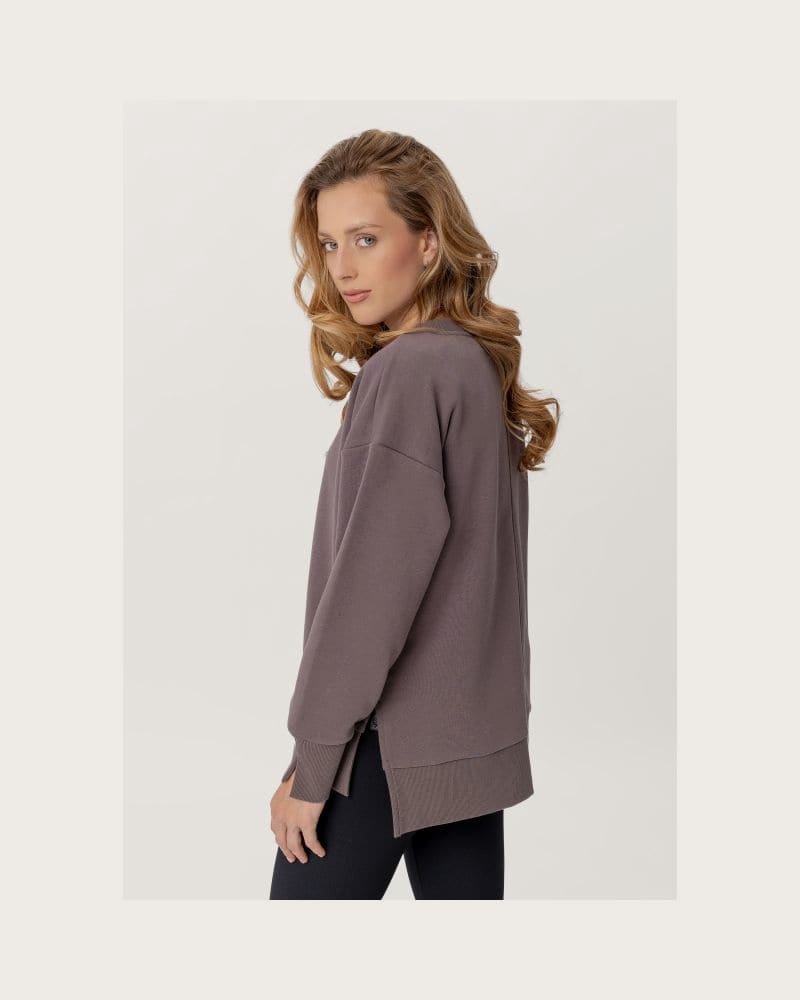 Dámska mikina VOLCANO B-RAVI-500-BROWN – fotka 2