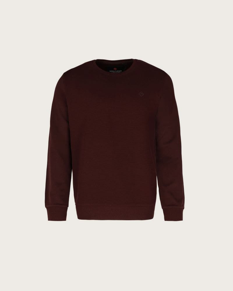 Pánska mikina VOLCANO B-KIV-403-BURGUNDY – fotka 5