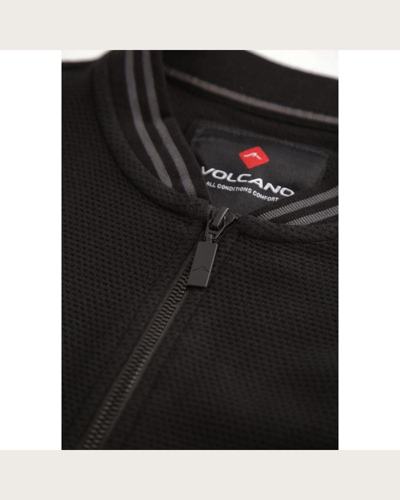 Pánska mikina so zipsom VOLCANO B-EST-700-BLACK – fotka 5