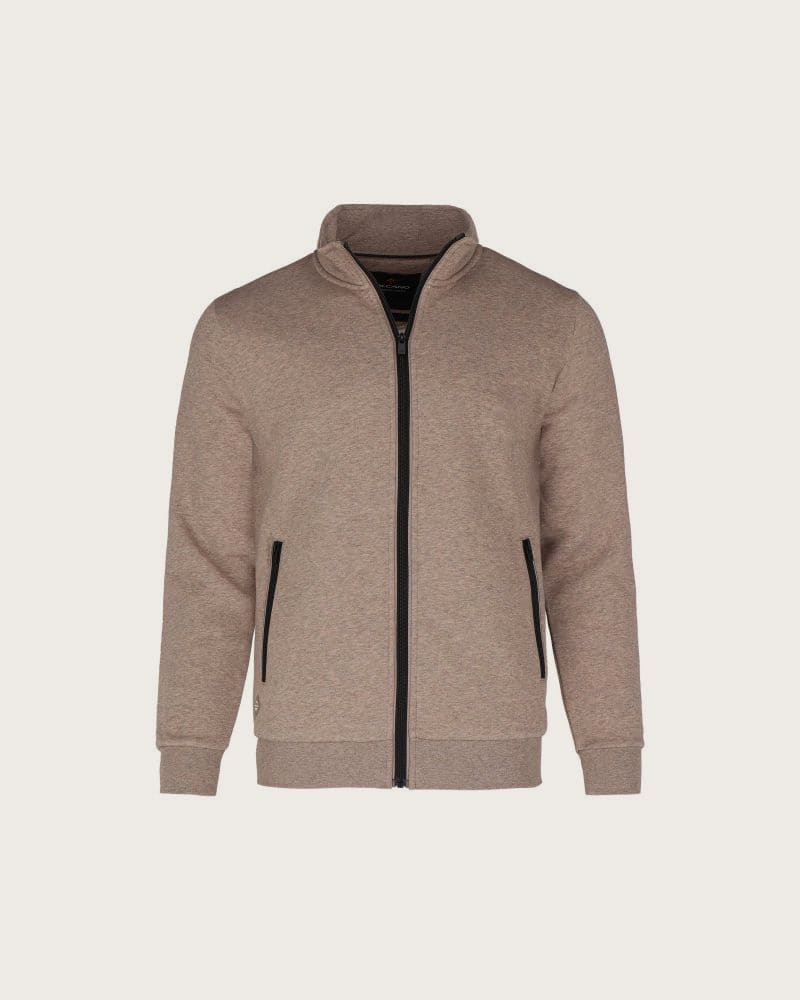 Pánska mikina so zipsom VOLCANO B-LIPSO-102M-BEIGE MEL – fotka 5