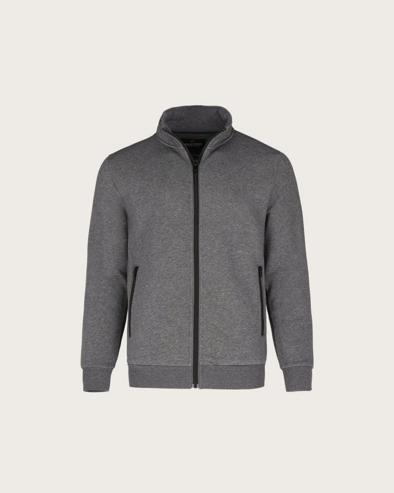 Pánska mikina so zipsom VOLCANO B-LIPSO-702M-GREY MEL – fotka 2