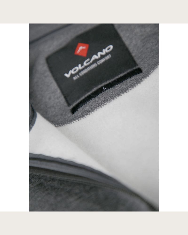 Pánska mikina so zipsom VOLCANO B-LIPSO-702M-GREY MEL – fotka 3