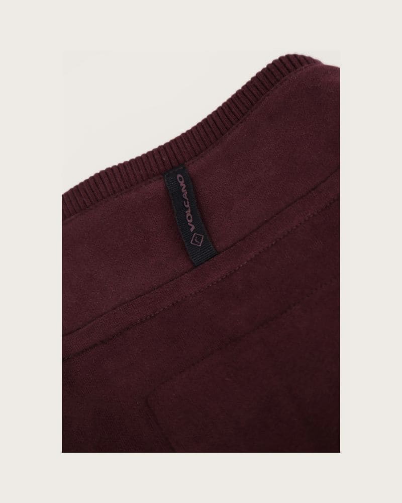 Pánska mikina so zipsom VOLCANO B-LED-403-BURGUNDY – fotka 7