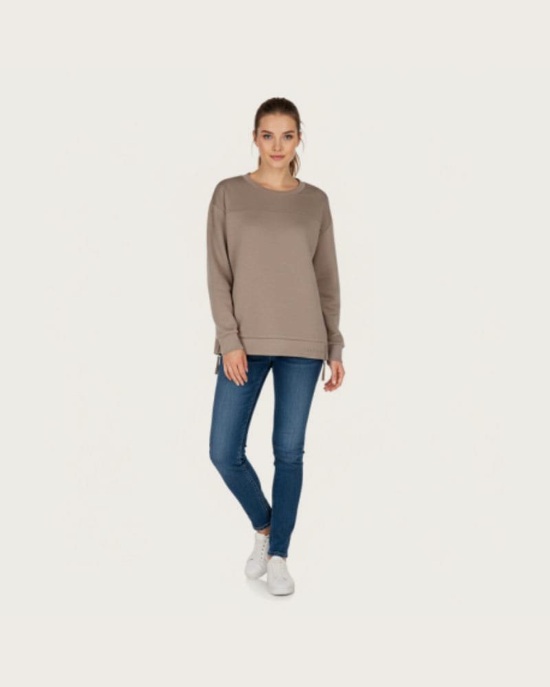 Dámska mikina VOLCANO B- SANI-102-BEIGE