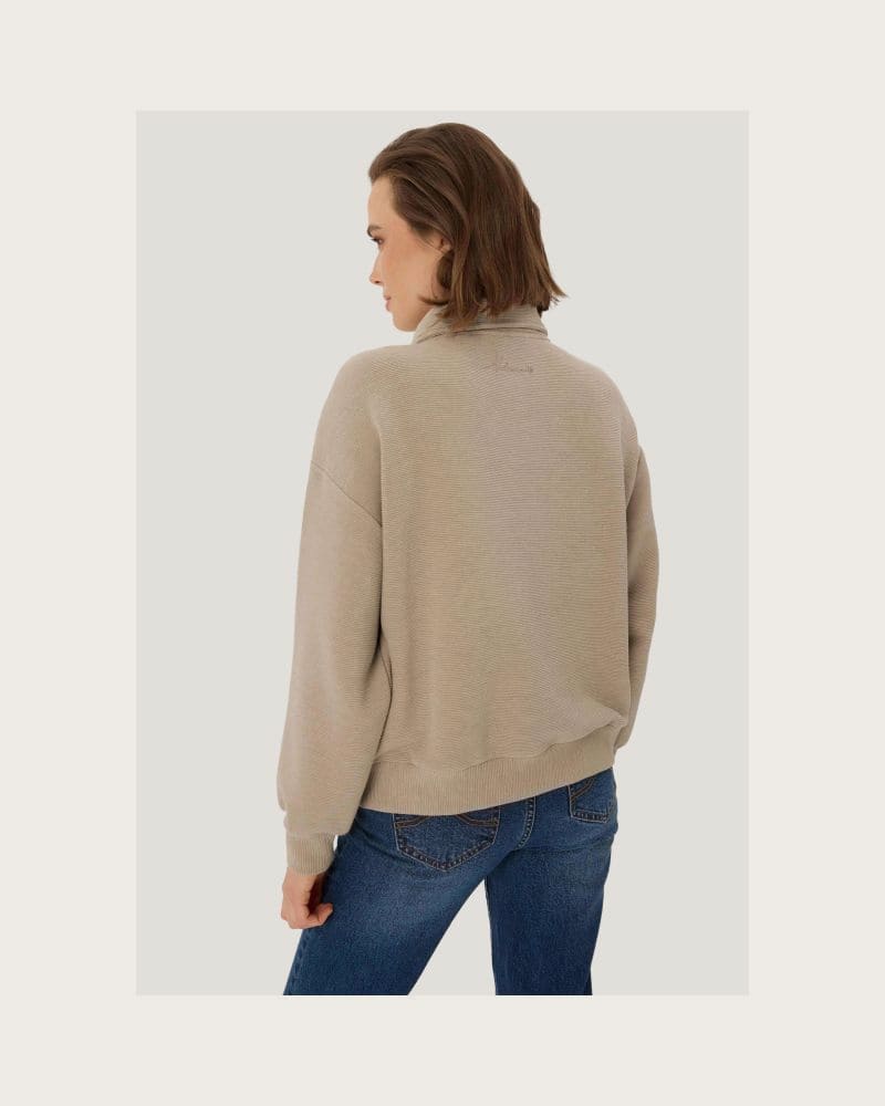 Dámska mikina VOLCANO B-MOXI-102-BEIGE – fotka 3