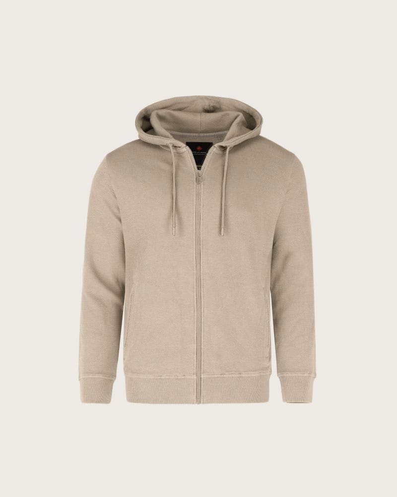 Pánska mikina so zipsom VOLCANO B-LERMO-102-BEIGE – fotka 5