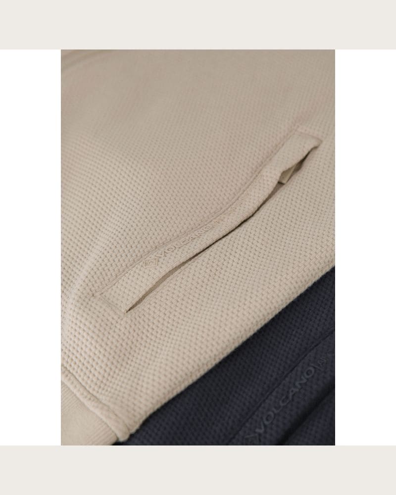 Pánska mikina so zipsom VOLCANO B-LERMO-102-BEIGE – fotka 6