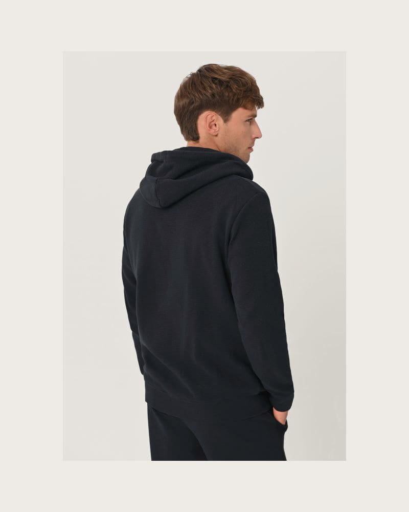 Pánska mikina so zipsom VOLCANO B-LERMO-600-NAVY – fotka 3