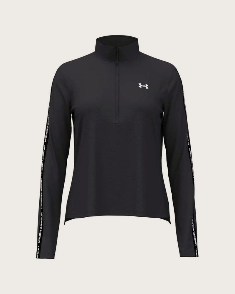 Dámska tréningová mikina s 1 2 zipsom UNDER ARMOUR UA Tech WM Tape Half Zip-BLK – fotka 2