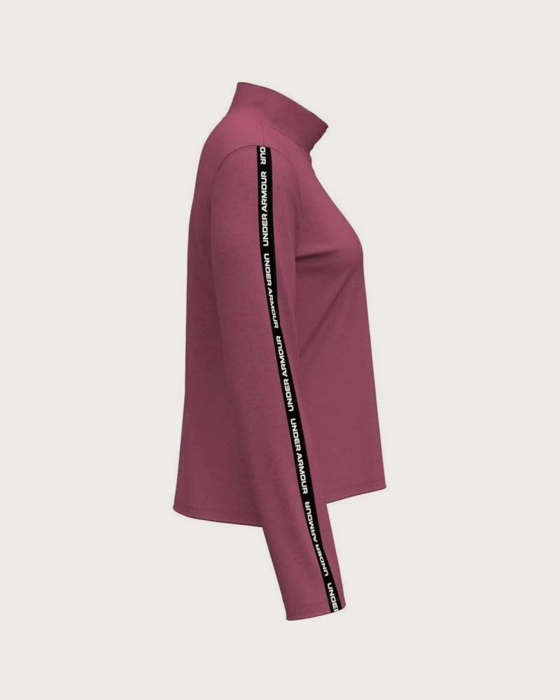 Dámska tréningová mikina s 1 2 zipsom UNDER ARMOUR UA Tech WM Tape Half Zip-RED – fotka 3