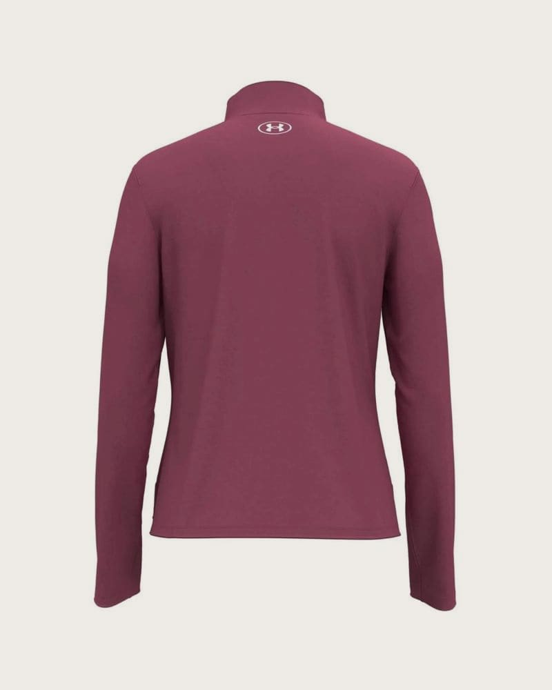 Dámska tréningová mikina s 1 2 zipsom UNDER ARMOUR UA Tech WM Tape Half Zip-RED – fotka 4