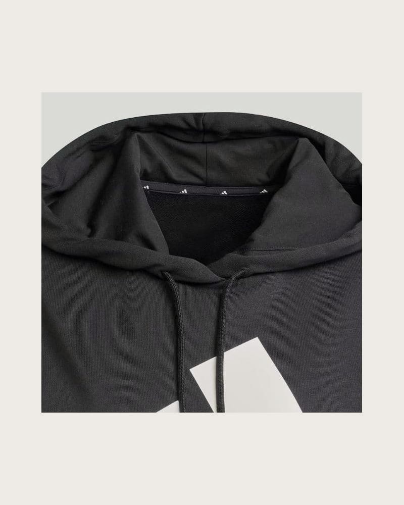 Dámska mikina s kapucňou ADIDAS W BL FT HD BLACK WHITE – fotka 7