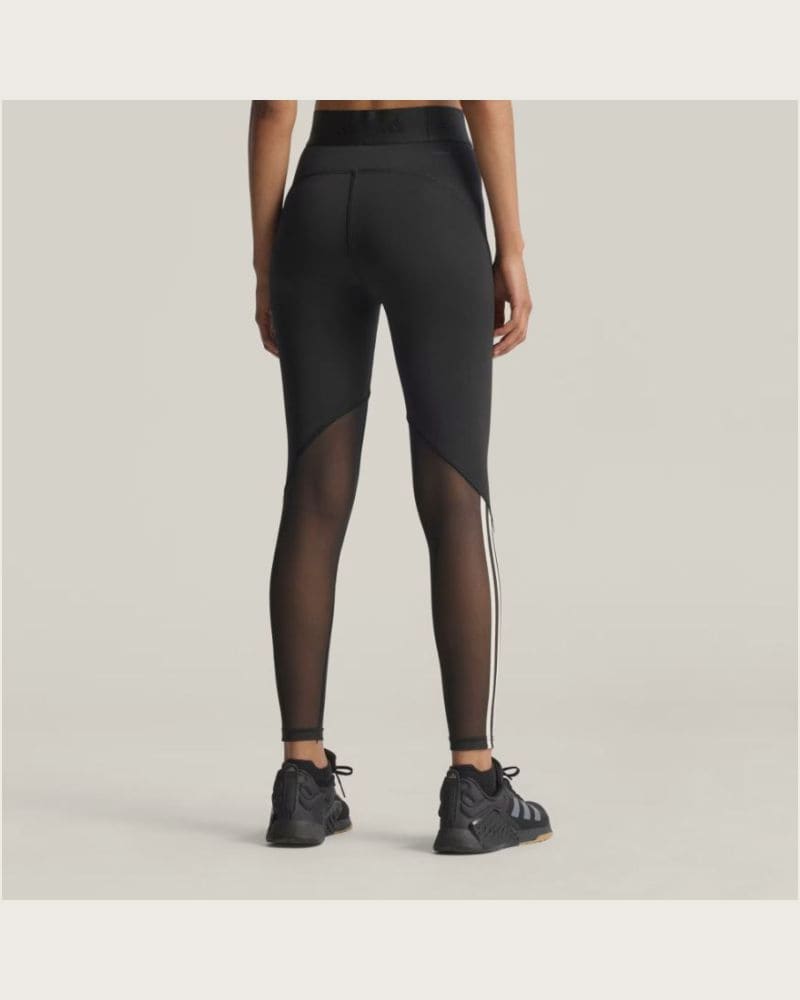 Dámske legíny ADIDAS HYGLM 1 1 L BLACK WHITE – fotka 2
