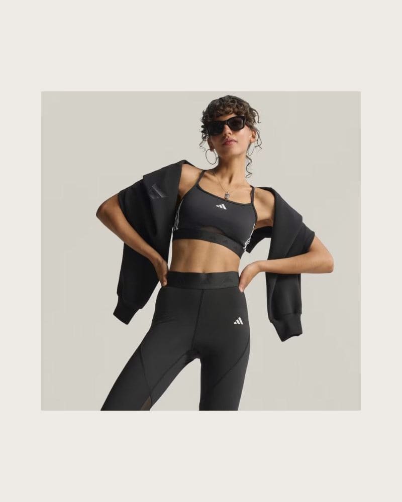 Dámske legíny ADIDAS HYGLM 1 1 L BLACK WHITE – fotka 3