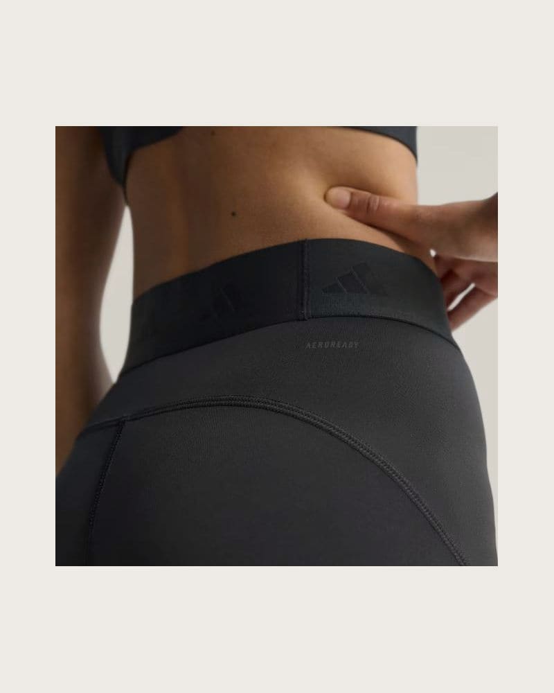 Dámske legíny ADIDAS HYGLM 1 1 L BLACK WHITE – fotka 7