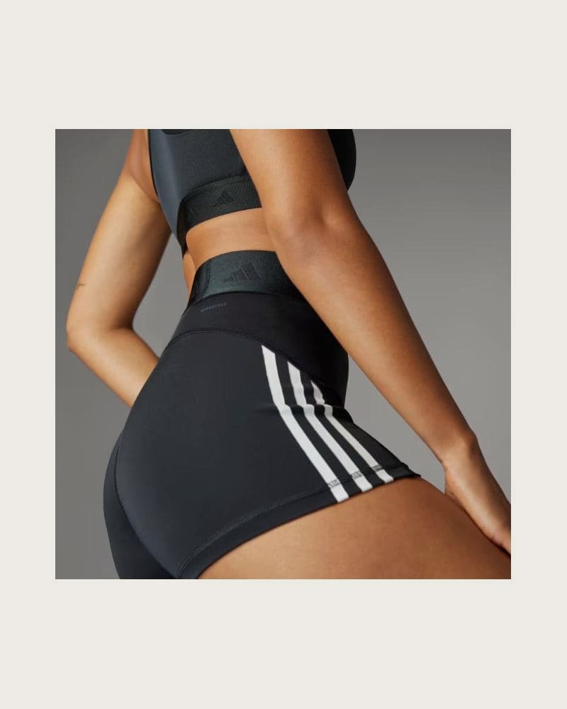 Dámske tréningové kraťasy ADIDAS HYGLM 3INCH BLACK WHITE – fotka 8