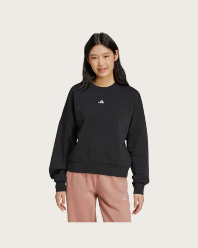 Dámska zateplená mikina ADIDAS W SL FC SWT BLACK WHITE