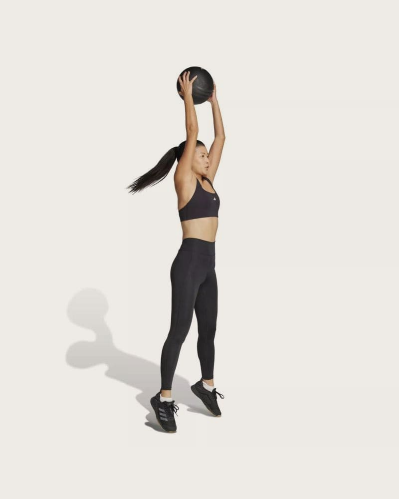Dámske legíny ADIDAS OPT ST HR 7 8 L BLACK – fotka 4