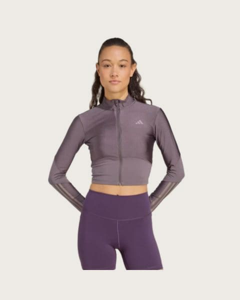 Dámska tréningová mikina so zipsom ADIDAS HYG SHN TRACK J GRESTR TAUOXI