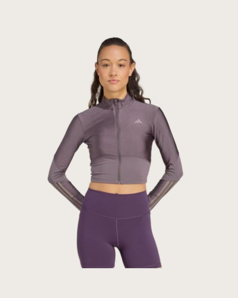 Dámska tréningová mikina so zipsom ADIDAS HYG SHN TRACK J GRESTR TAUOXI