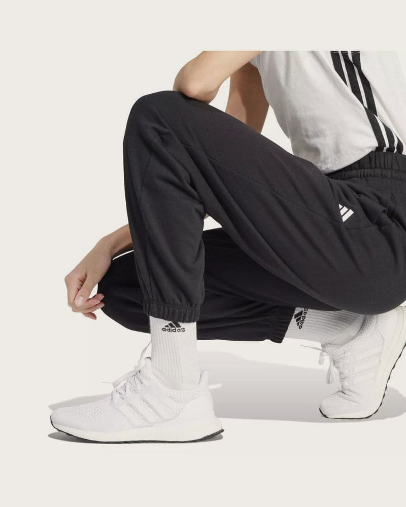 Dámske tepláky ADIDAS W SL FT CF PT BLACK WHITE – fotka 5
