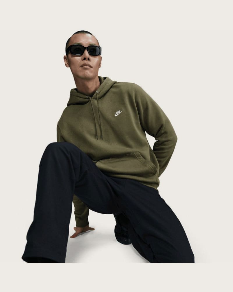 Pánska mikina s kapucňou NIKE M NK CLUB BB PO HOODIE – fotka 2