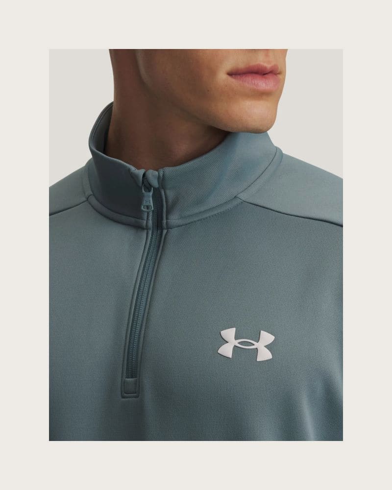 Pánska zateplená tréningová mikina s 1 2 zipsom UNDER ARMOUR UA Armour Fleece 1 4 Zip – fotka 2