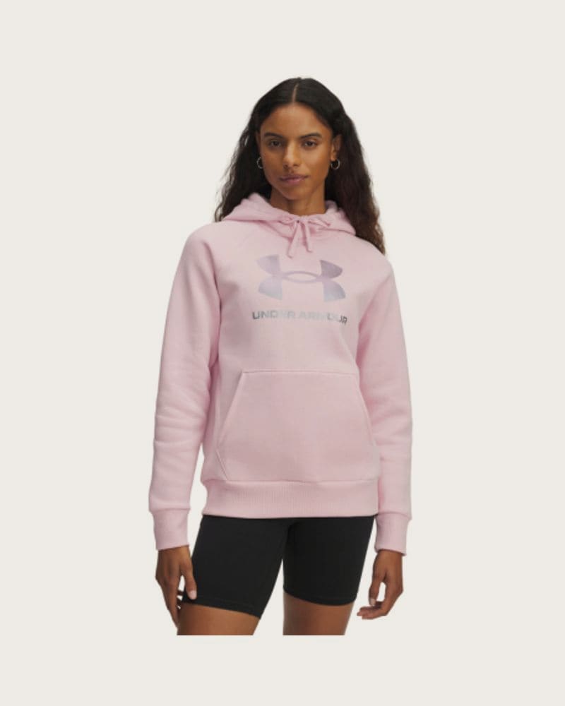Dámska zateplená mikina s kapucňou UNDER ARMOUR UA Rival Flc Shimmer Hdy