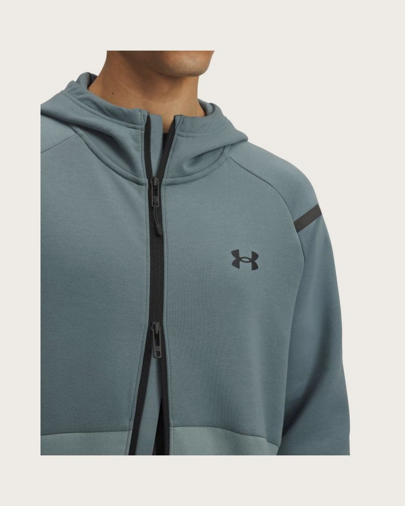 Pánska zateplená mikina so zipsom UNDER ARMOUR UA Unstoppable Flc FZ HD EU – fotka 3