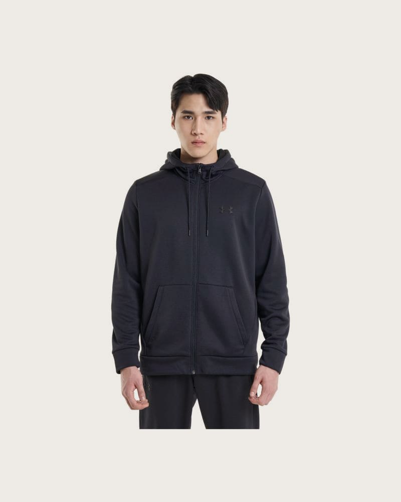 Pánska zateplená tréningová mikina s kapucňou UNDER ARMOUR UA Armour Fleece FZ Hoodie – fotka 4