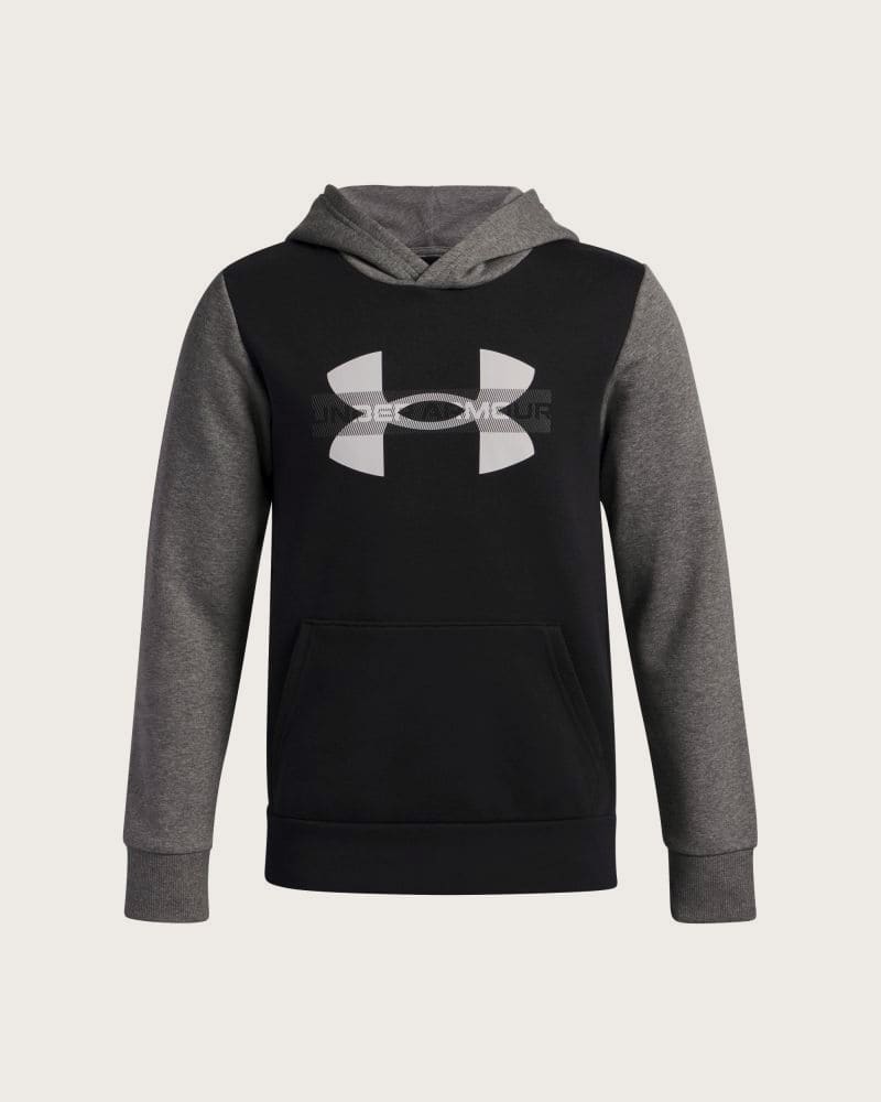 Chlapčenská zateplená mikina s kapucňou UNDER ARMOUR UA Rival Flc Cblck Grphc HD – fotka 2