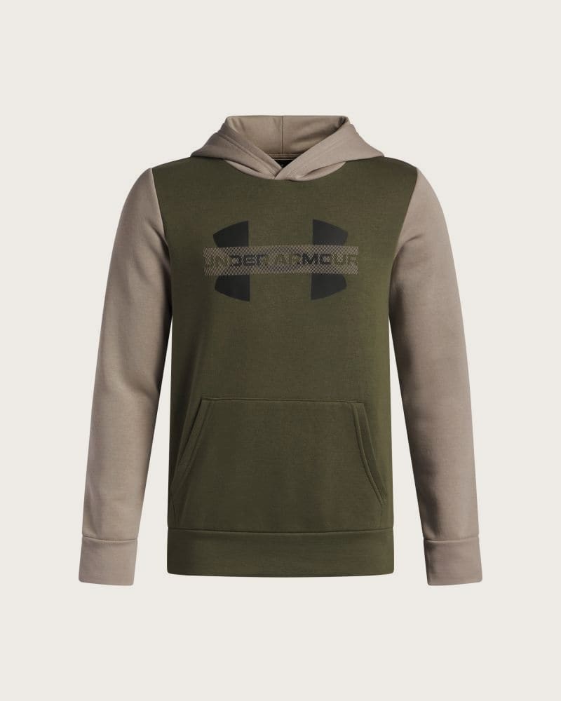 Chlapčenská zateplená mikina s kapucňou UNDER ARMOUR UA Rival Flc Cblck Grphc HD – fotka 2