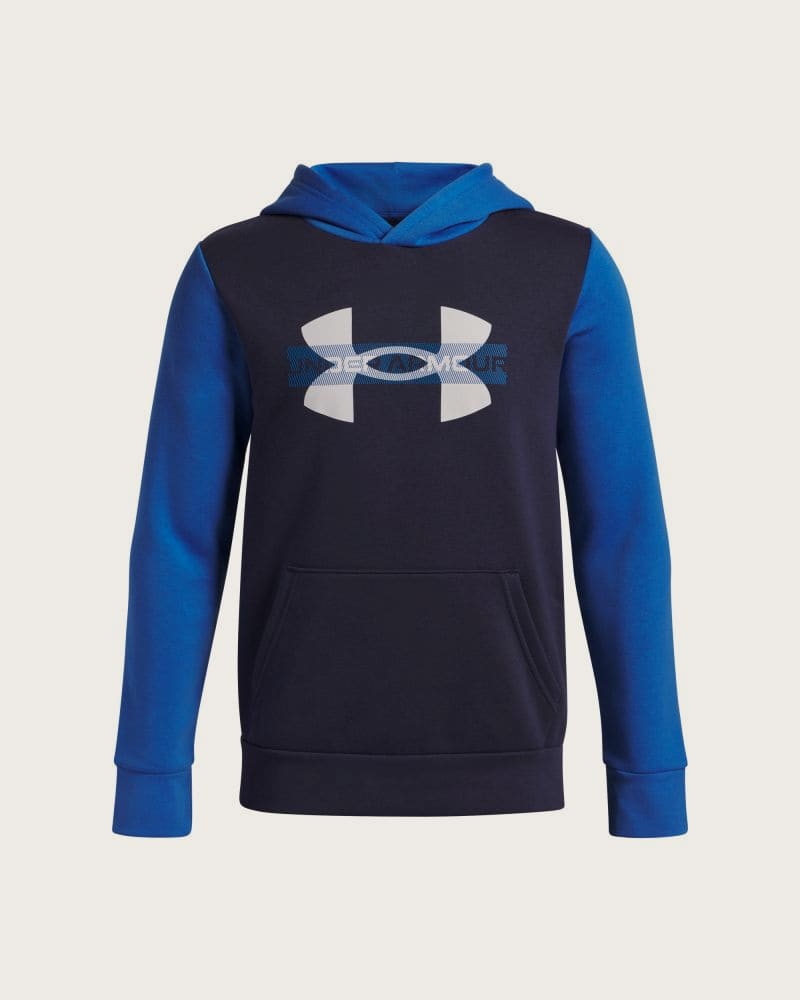 Chlapčenská zateplená mikina s kapucňou UNDER ARMOUR UA Rival Flc Cblck Grphc HD – fotka 2