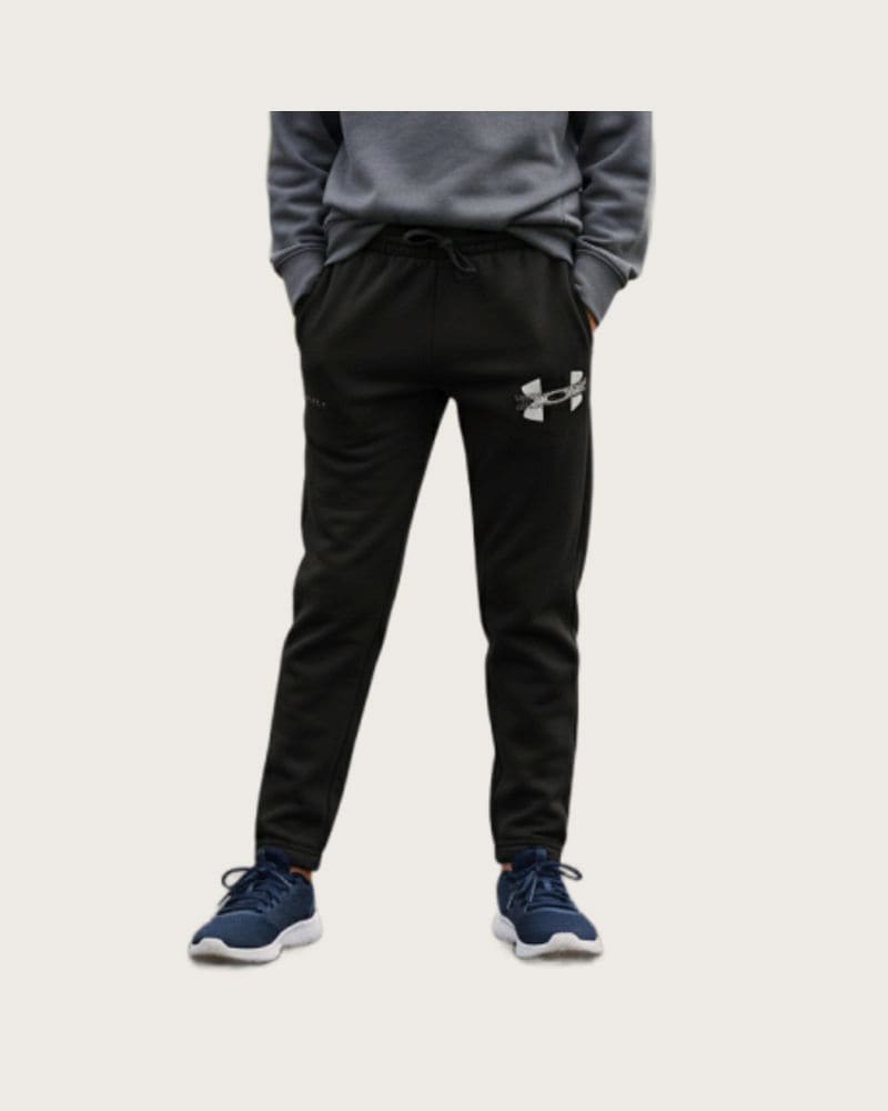 Chlapčenské zateplené tepláky UNDER ARMOUR UA Rival Flc Cblck Grphc Jgr