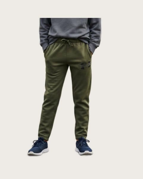 Chlapčenské zateplené tepláky UNDER ARMOUR UA Rival Flc Cblck Grphc Jgr