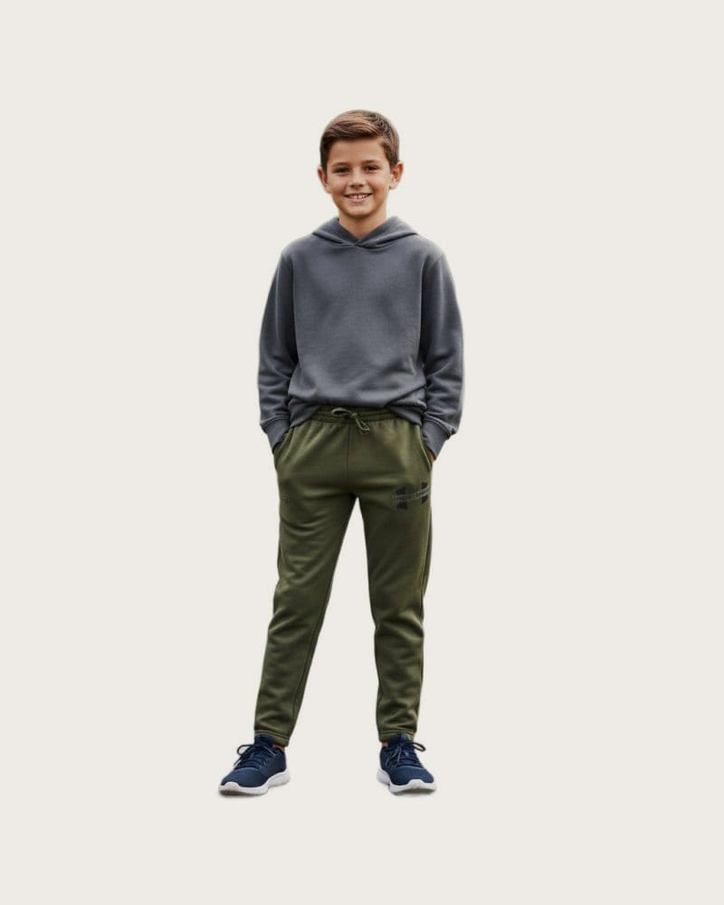 Chlapčenské zateplené tepláky UNDER ARMOUR UA Rival Flc Cblck Grphc Jgr – fotka 2