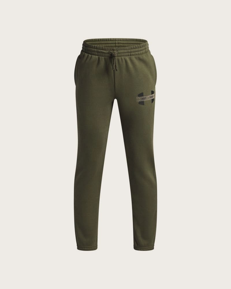 Chlapčenské zateplené tepláky UNDER ARMOUR UA Rival Flc Cblck Grphc Jgr – fotka 3