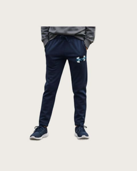 Chlapčenské zateplené tepláky UNDER ARMOUR UA Rival Flc Cblck Grphc Jgr