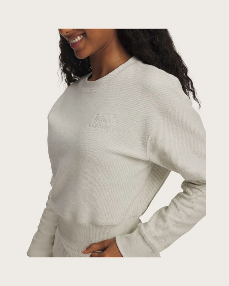 Dámska mikina UNDER ARMOUR Icon Terry Varsity Crew – fotka 2
