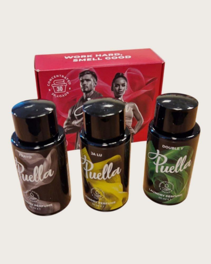 Set parfumov na pranie PUELLA Double Y Jalu Frayo laundry scent fragrance Set 3 x 50 ml