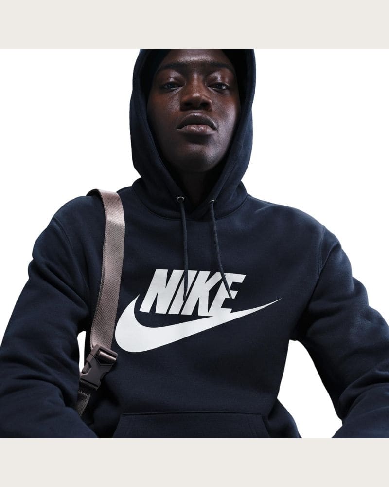 Pánska mikina s kapucňou NIKE M NK CLUB BB PO GFX HOODIE BLUE – fotka 7