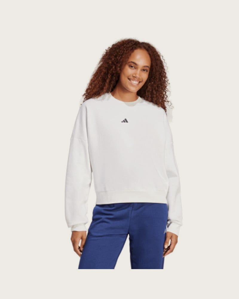 Dámska zateplená mikina ADIDAS W SL FC SWT WHITE BLACK