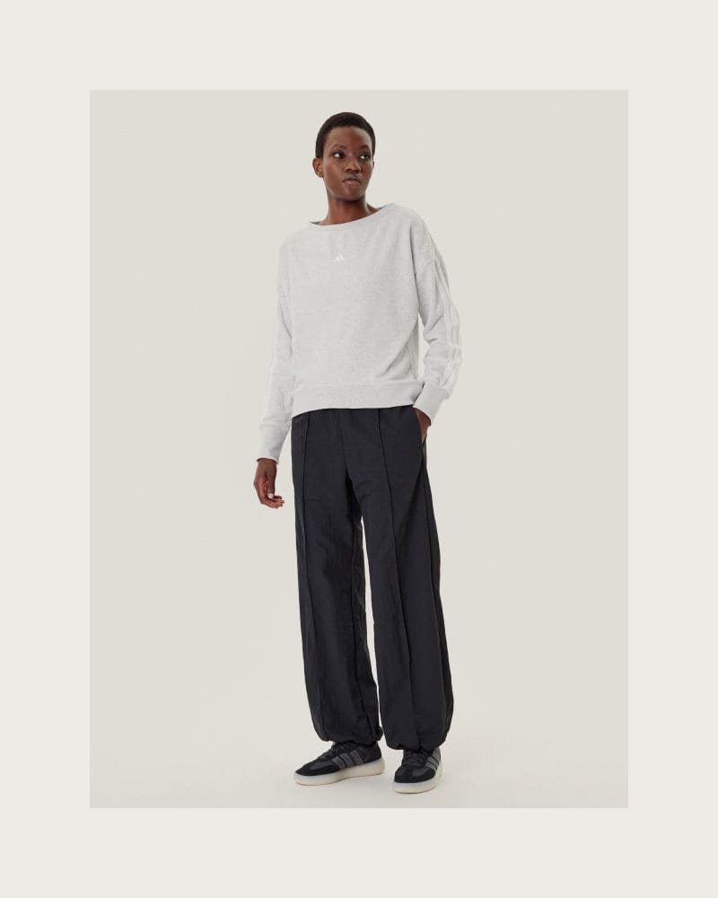 Dámska mikina ADIDAS W CO FT SWT LGREYH WHITE – fotka 5