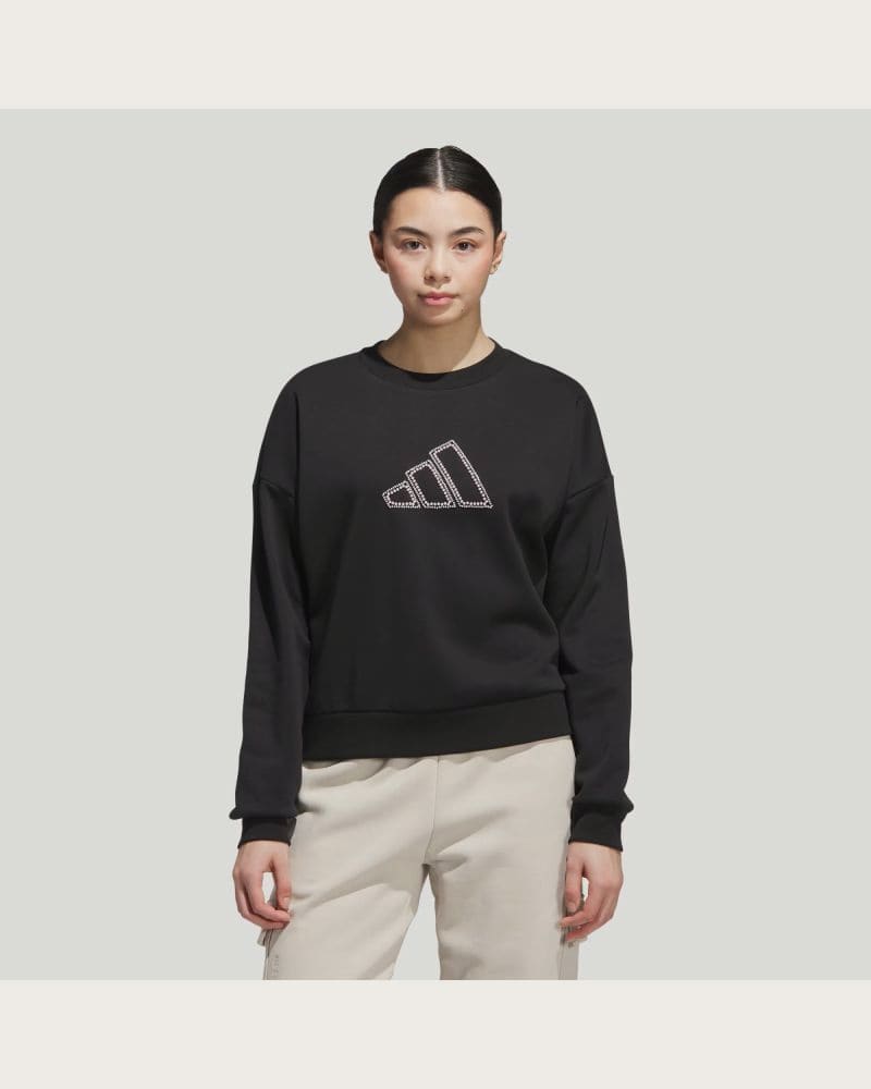 Dámska zateplená mikina ADIDAS W CO PEARL SWT BLACK – fotka 3