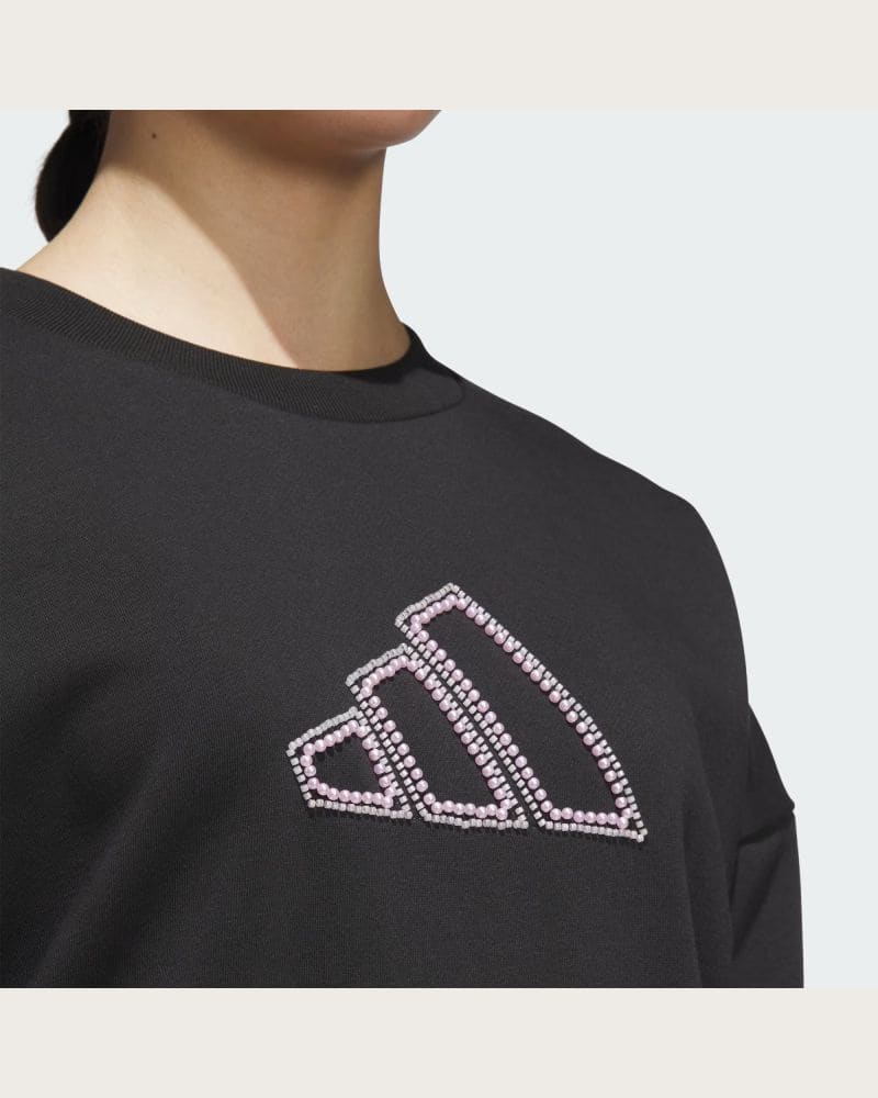 Dámska zateplená mikina ADIDAS W CO PEARL SWT BLACK – fotka 5