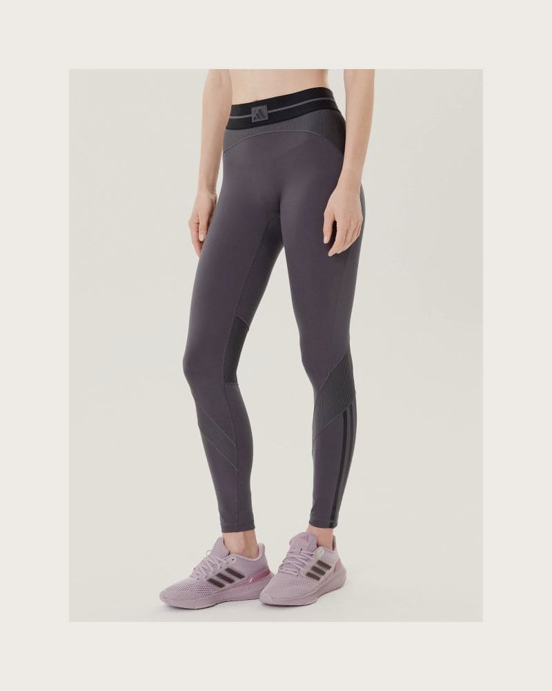 Dámske legíny ADIDAS HYG RIB 1 1 L GRESIX BLACK – fotka 2