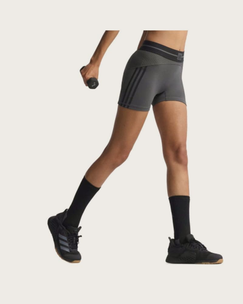 Dámske tréningové kraťasy ADIDAS HYG RIB 1 4 GRESIX BLACK