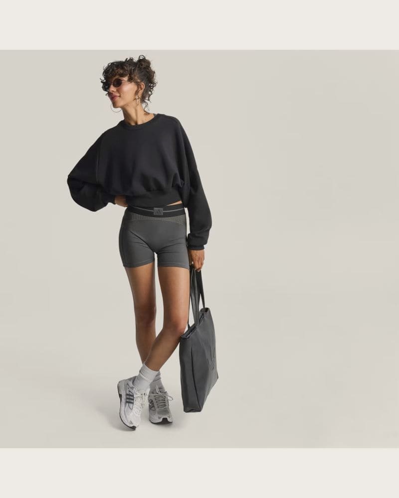 Dámske tréningové kraťasy ADIDAS HYG RIB 1 4 GRESIX BLACK – fotka 7